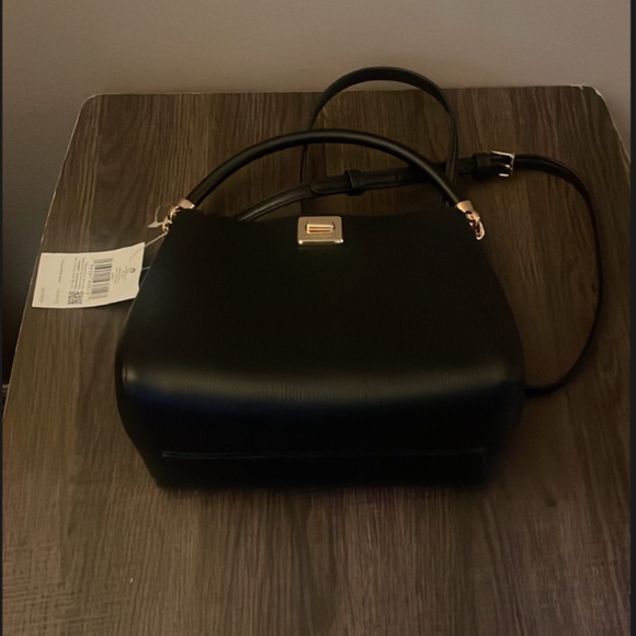 ♠️Kate Spade Phoebe Small Top Handle Satchel Crossbody Bag, Black NWT - Picture 5 of 5